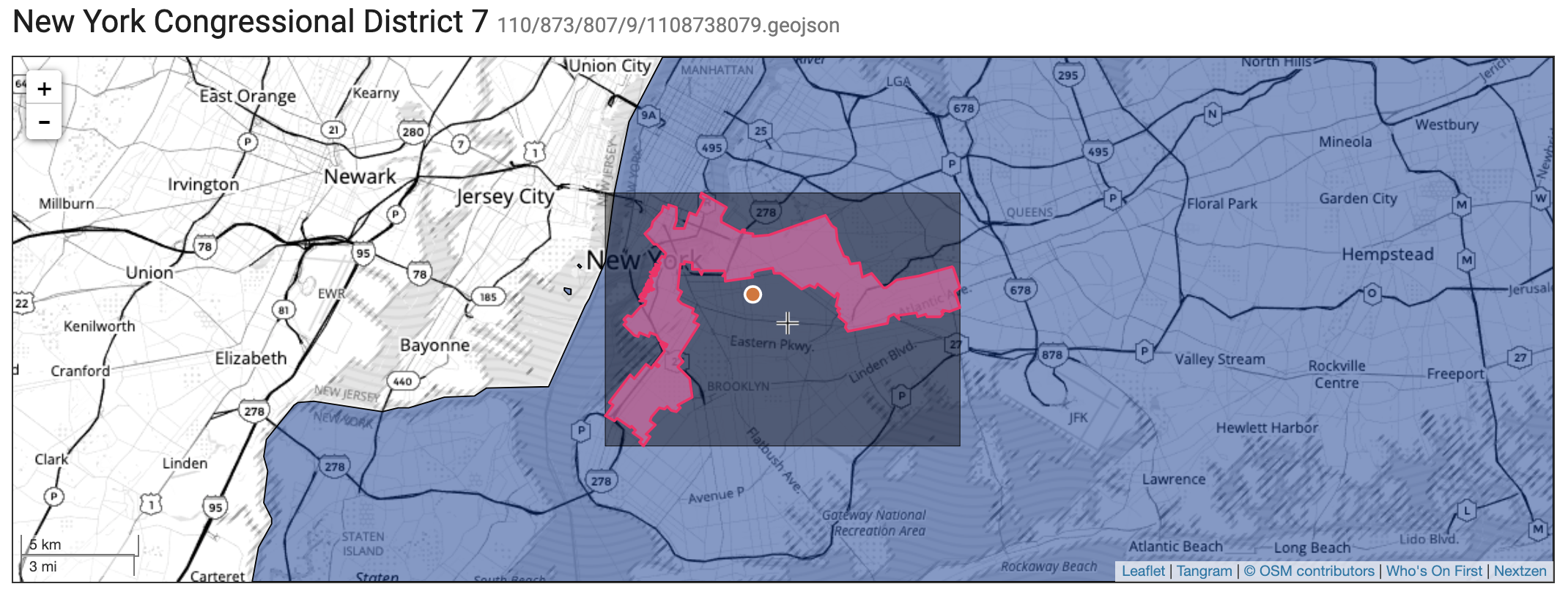 Who's On First congressional boundary for NY07
