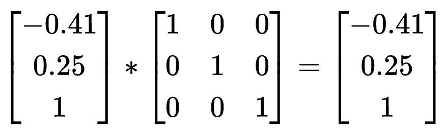 identity matrix